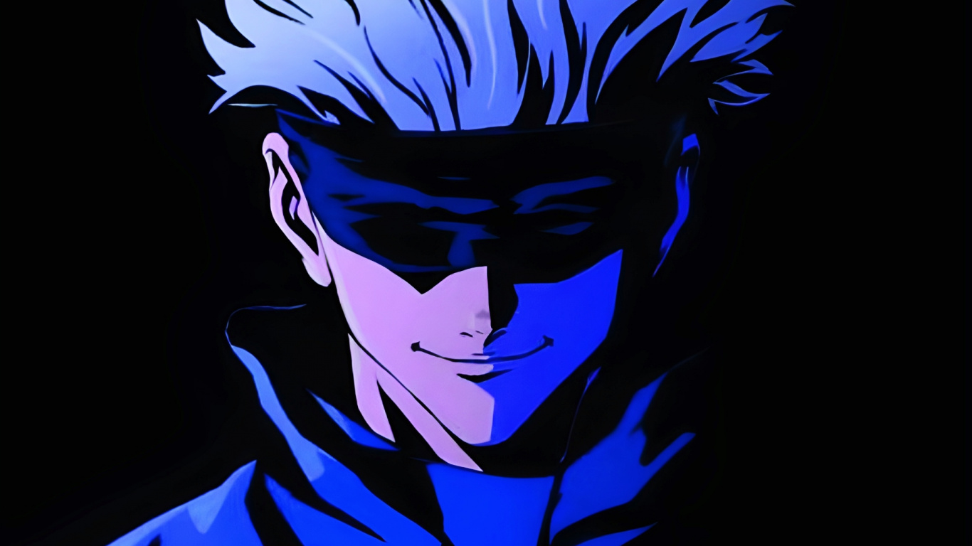 Anime, Gojo Satoru, Satoru Gojo, Anime Art, Jujutsu Kaisen. Wallpaper in 1366x768 Resolution