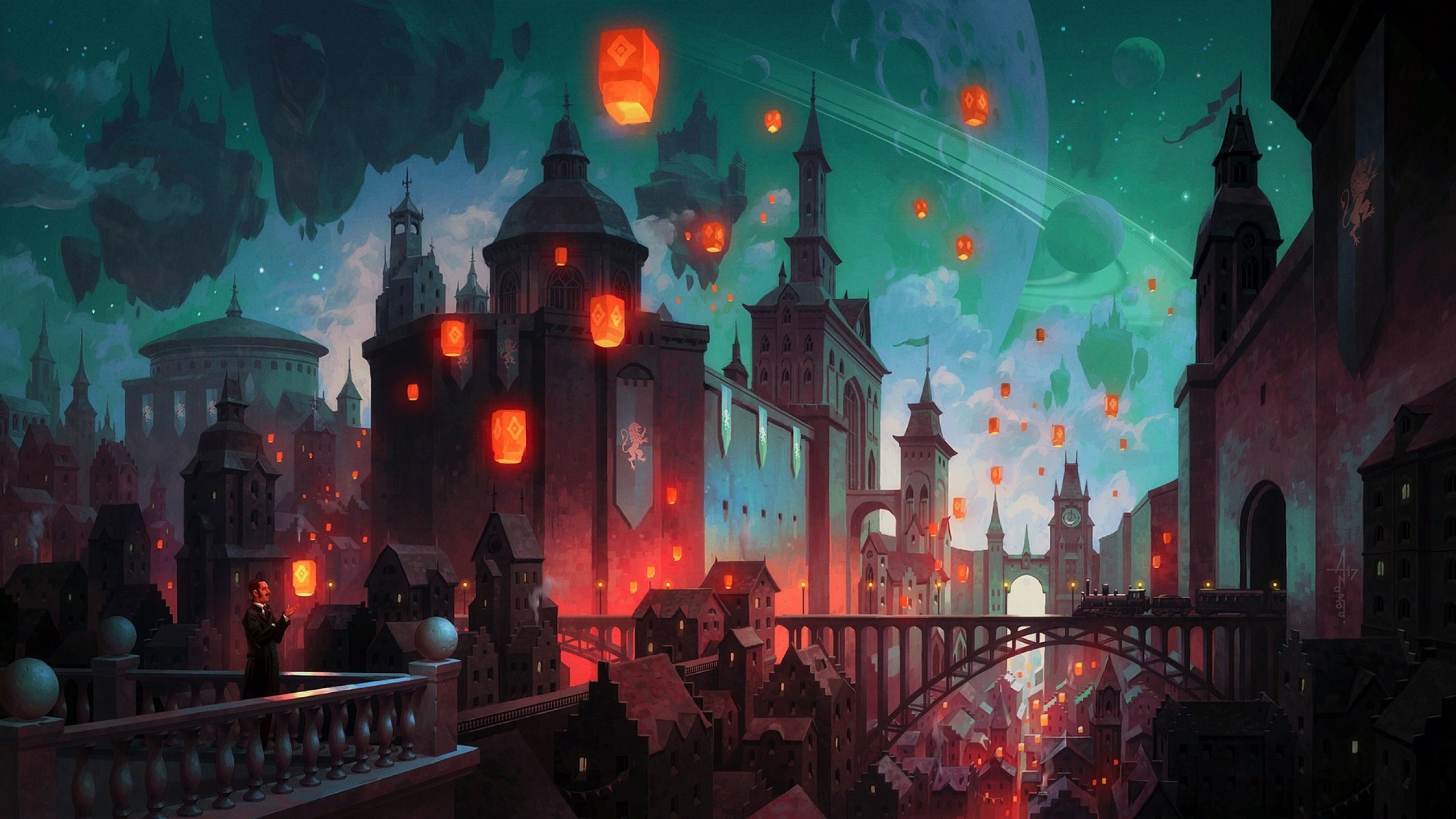 Gente Caminando en Las Escaleras Cerca Del Edificio. Wallpaper in 2560x1440 Resolution