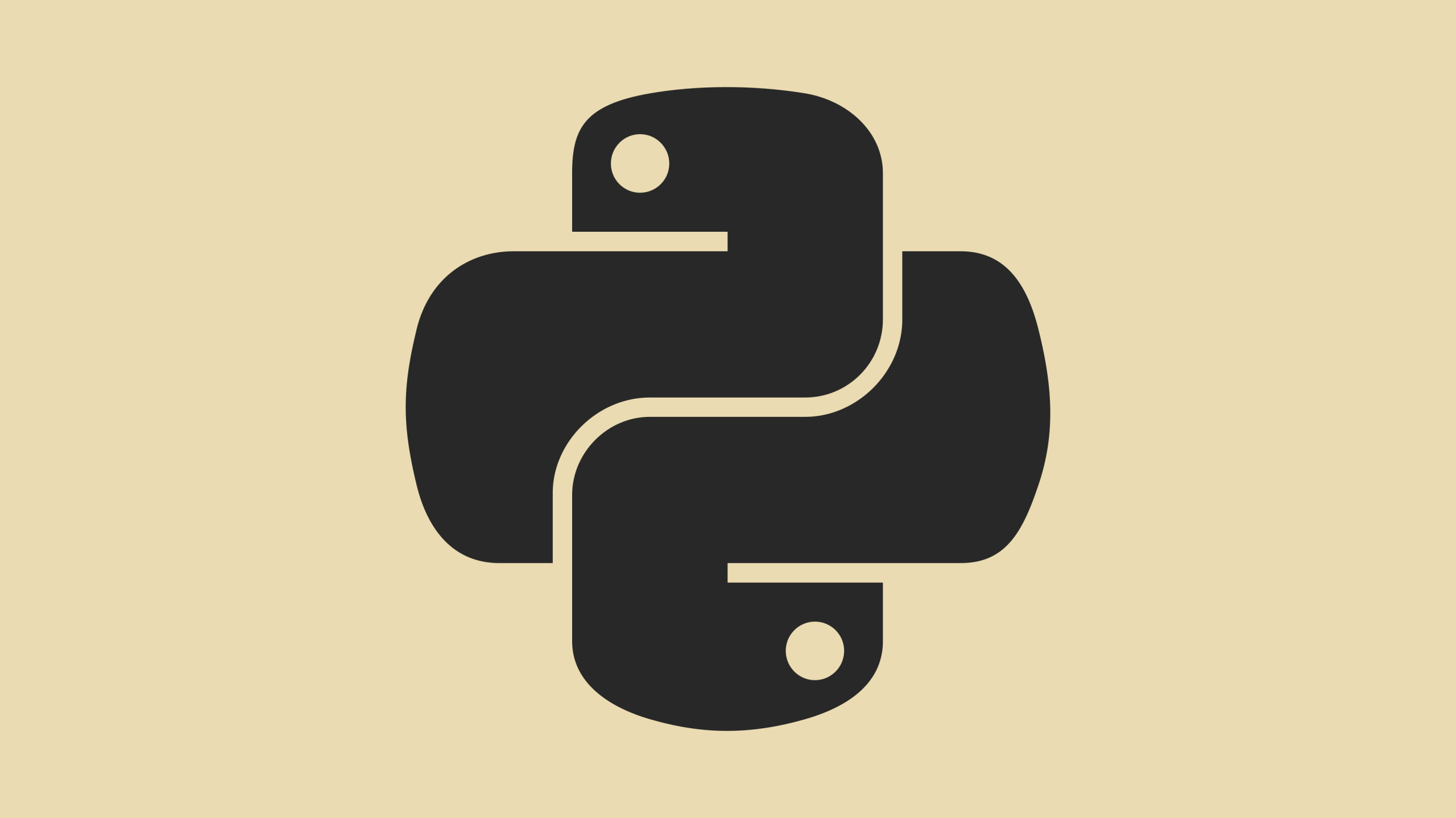 Logo Python, Python, Logo, Programming Language, Standing. Wallpaper in 2560x1440 Resolution