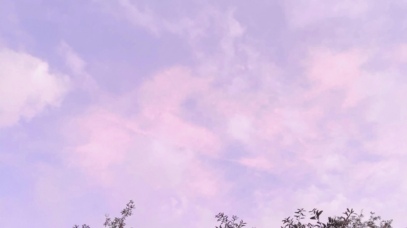 Biology, Plants, Cloud, Natural Landscape, Purple. Wallpaper in 1366x768 Resolution