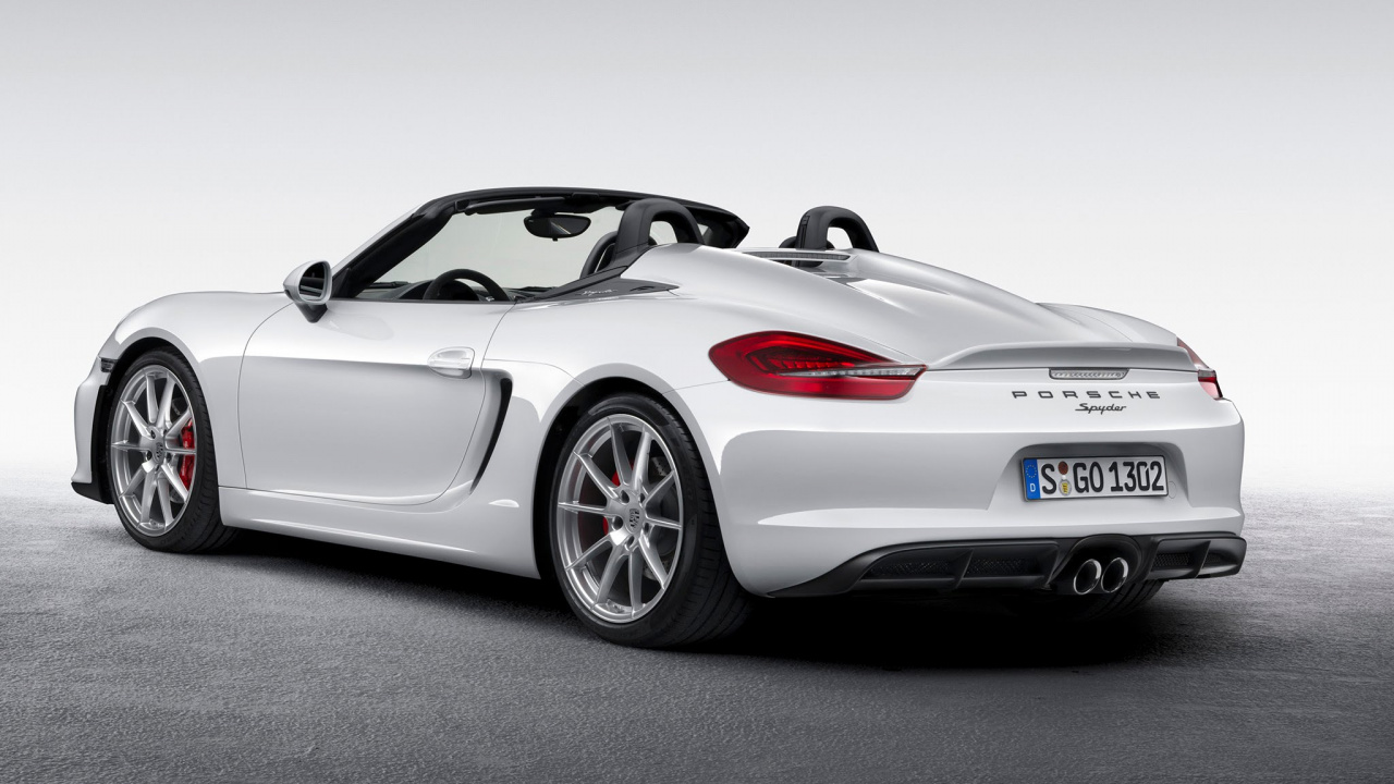 Weißer Porsche 911 Auf Schwarzem Hintergrund. Wallpaper in 1280x720 Resolution