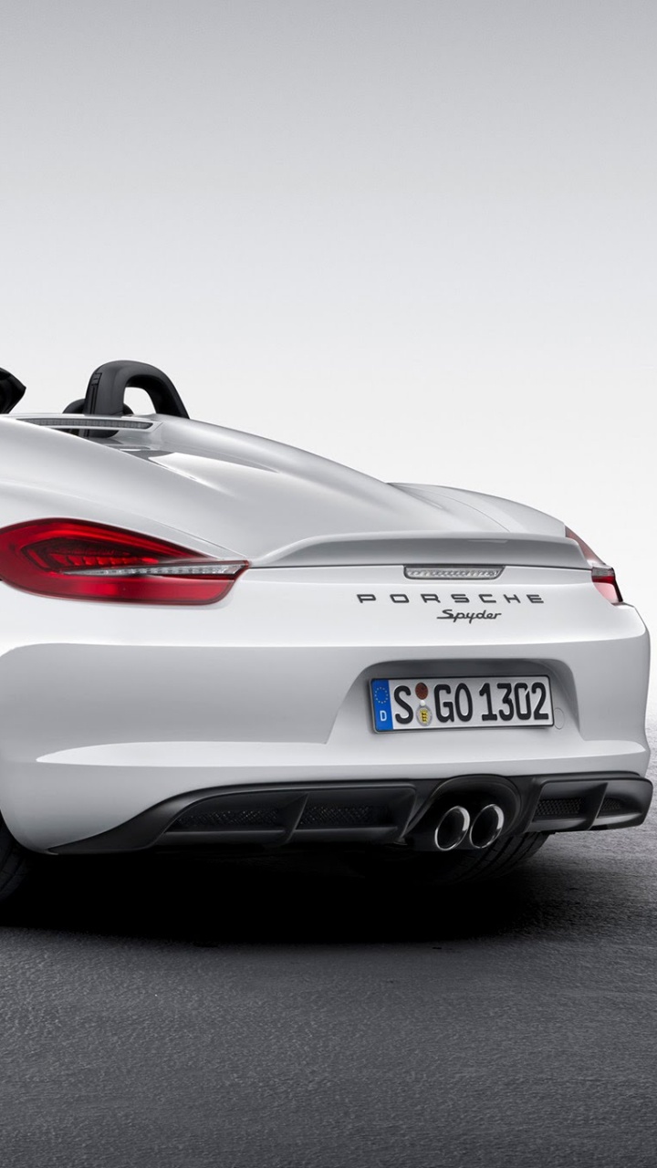 White Porsche 911 on Black Background. Wallpaper in 720x1280 Resolution