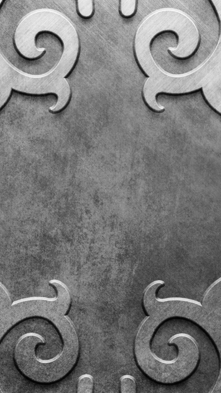 Schwarz-Weiß-Blumenillustration. Wallpaper in 720x1280 Resolution