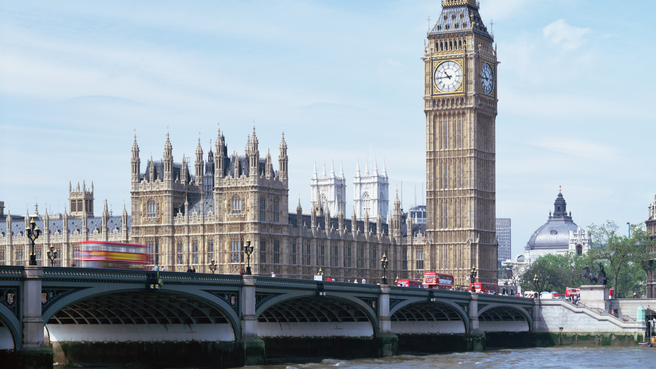 Big Ben London Tagsüber. Wallpaper in 1280x720 Resolution