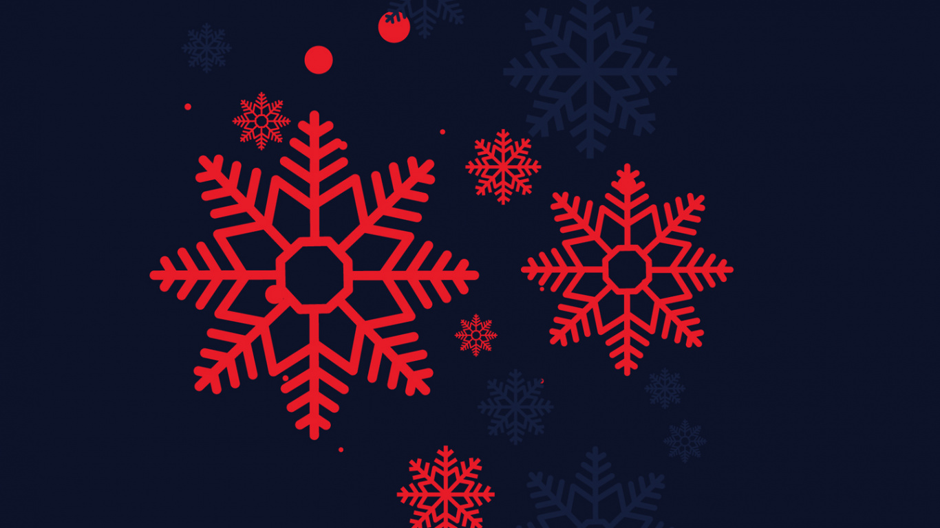 Flocon, Red, Art, Événement, Obscurité. Wallpaper in 1366x768 Resolution