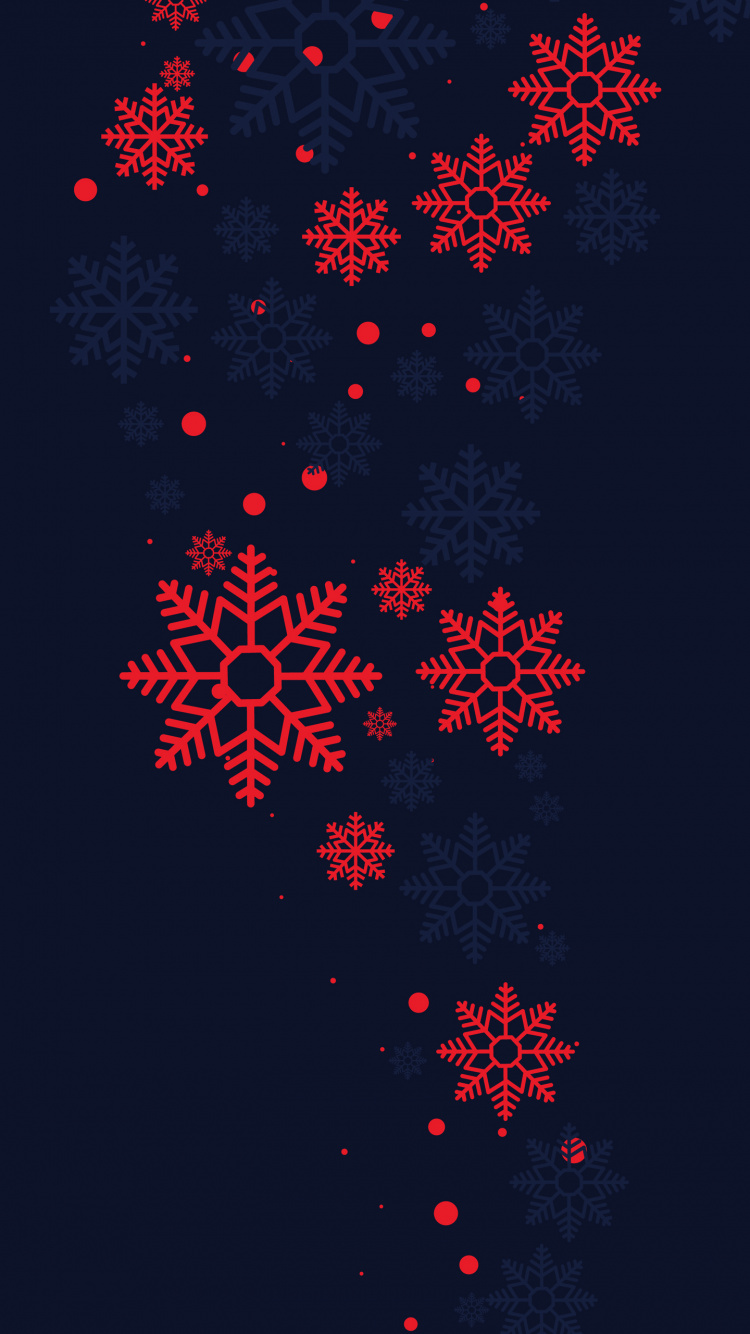 Flocon, Red, Art, Événement, Obscurité. Wallpaper in 750x1334 Resolution