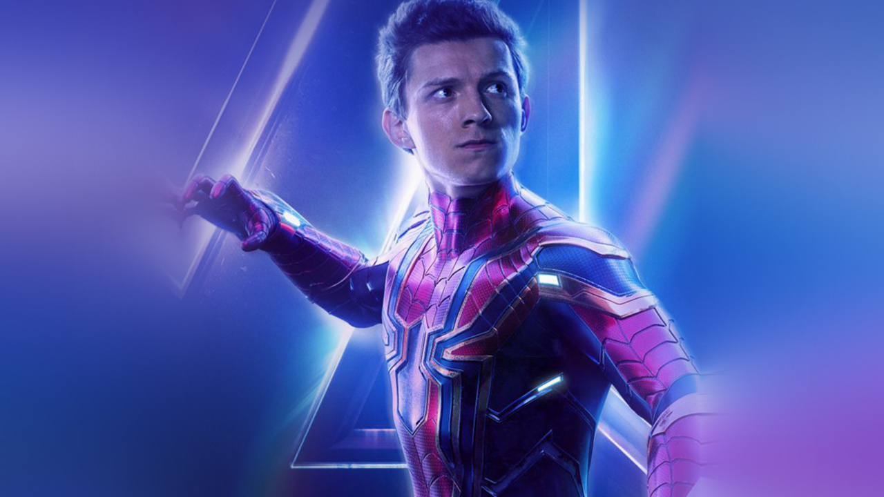 Spider-man, Tom Holland, Avengers Infinity War, Thanos, Tía Puede. Wallpaper in 1280x720 Resolution