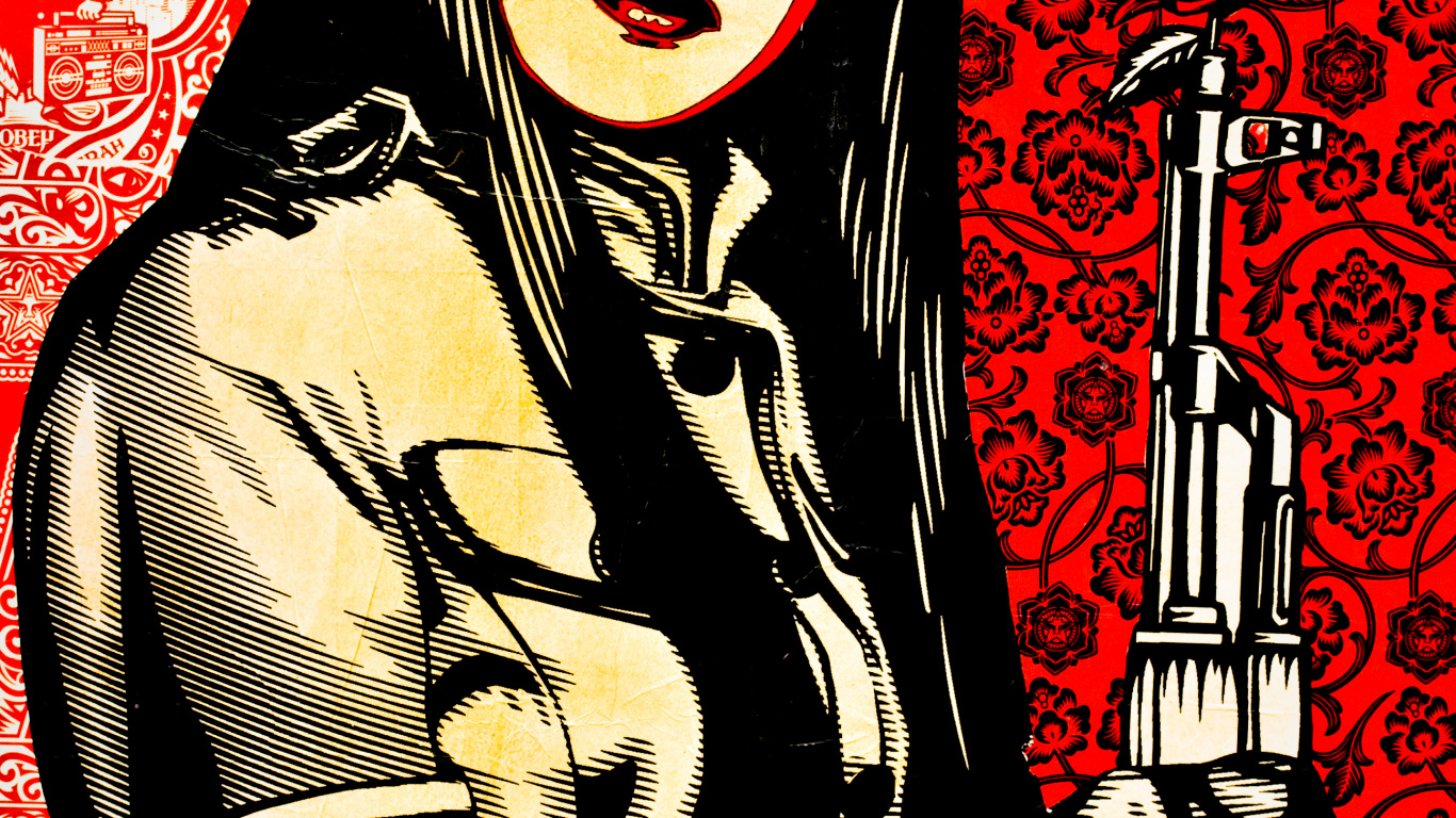 Download 1366x768 Wallpaper Illustration, Poster, Art, Graffiti, Contemporary Art Illustration, Poster, Art, Graffiti, Contemporary Art. Wallpaper in 1366x768 Resolution