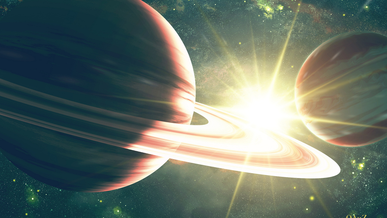 Ilustración de Luz Blanca y Azul. Wallpaper in 1280x720 Resolution