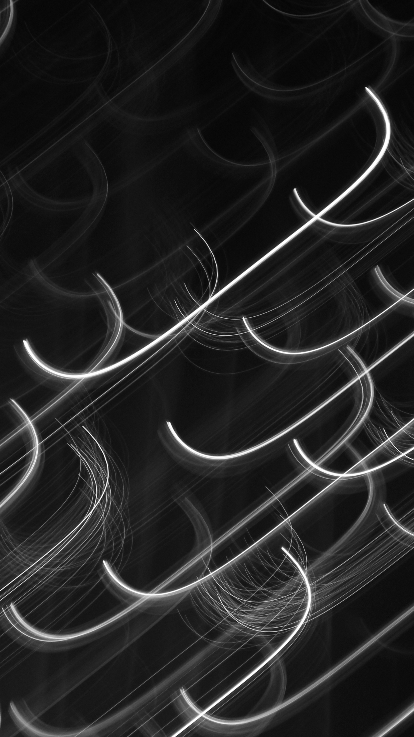 Ilustración de Línea Blanca y Negra. Wallpaper in 1440x2560 Resolution