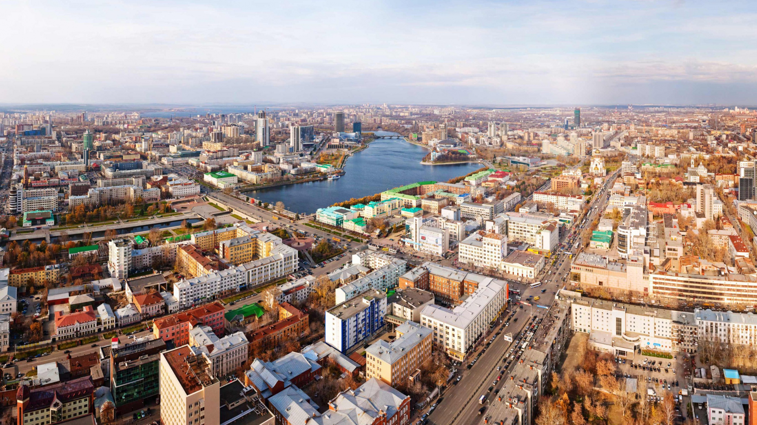 Aerial View of City Buildings During Daytime. Wallpaper in 2560x1440 Resolution