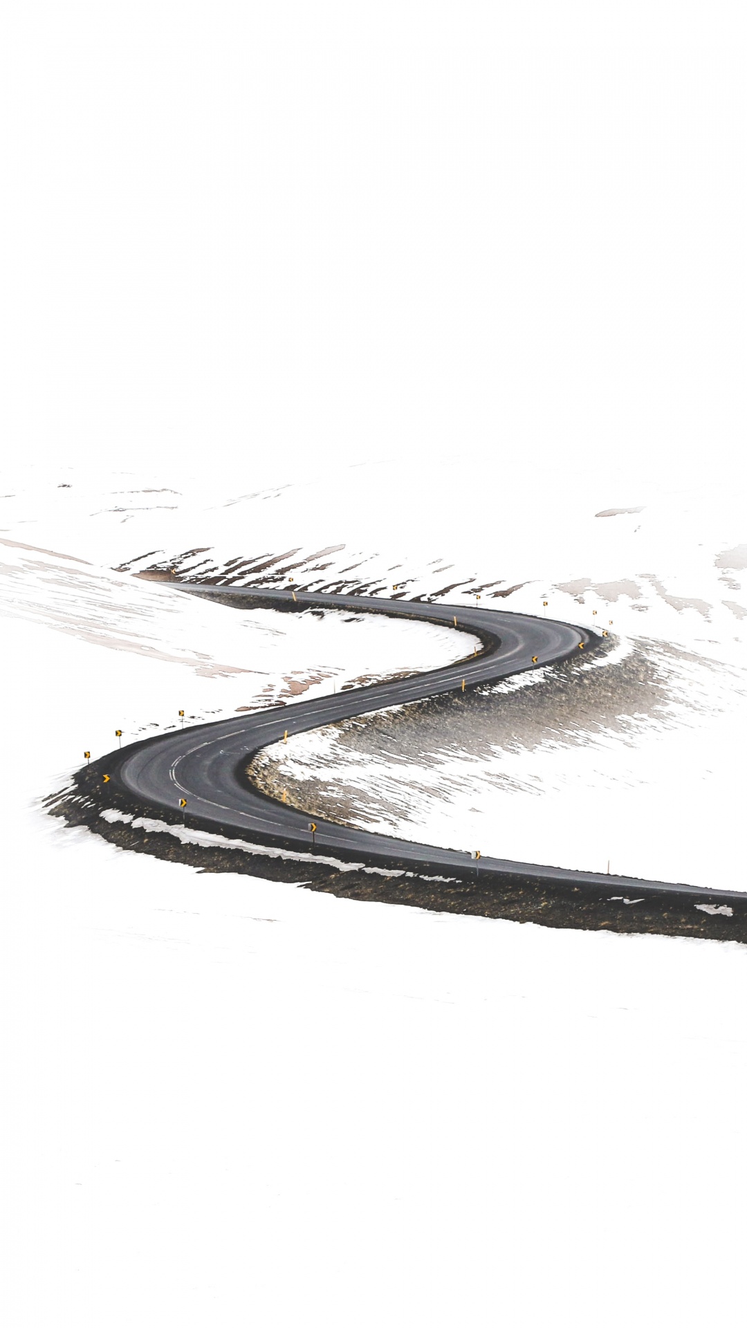Road, Minimalism, Highway, Drawing, Sketch. Wallpaper in 1080x1920 Resolution
