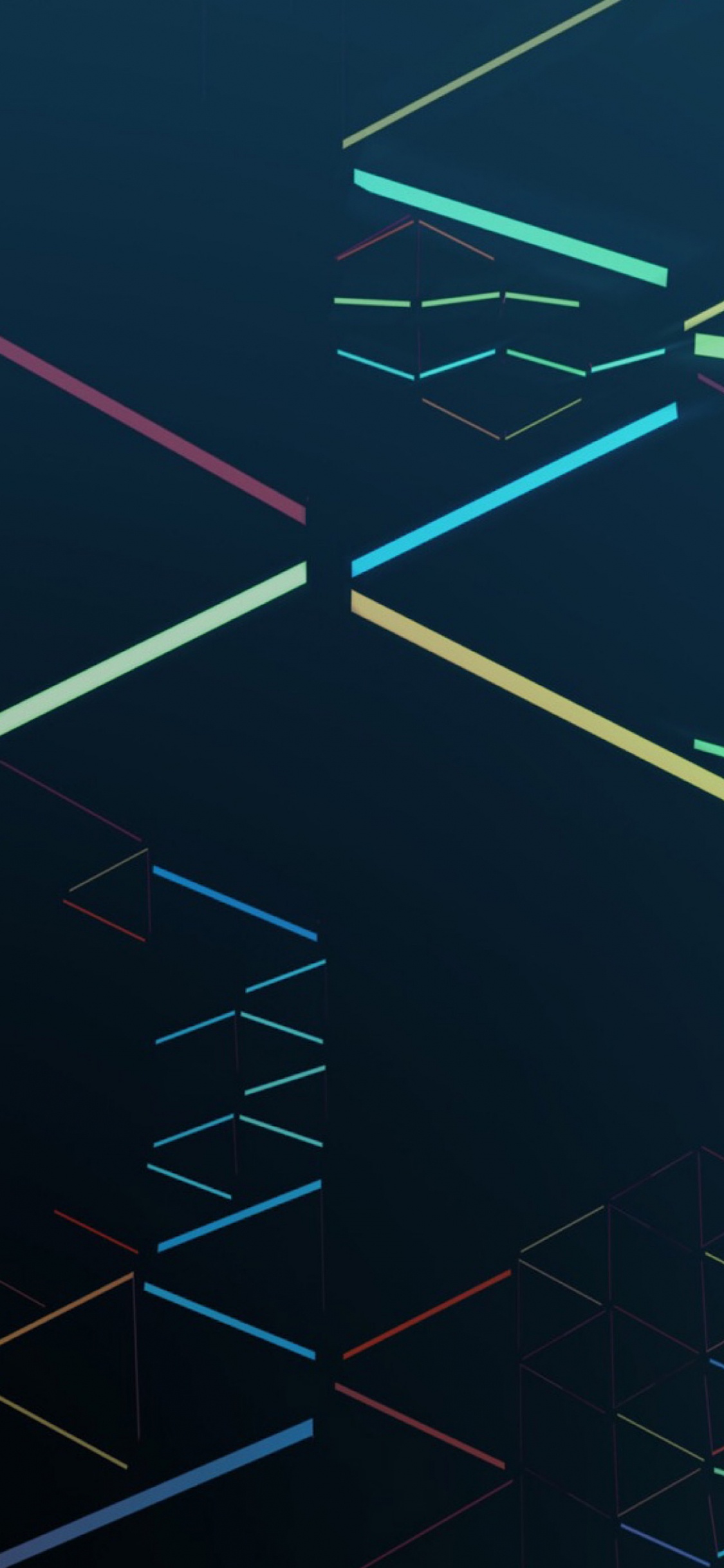 Android, Google Jetzt, Pixel 4, Licht, Schwarz. Wallpaper in 1125x2436 Resolution