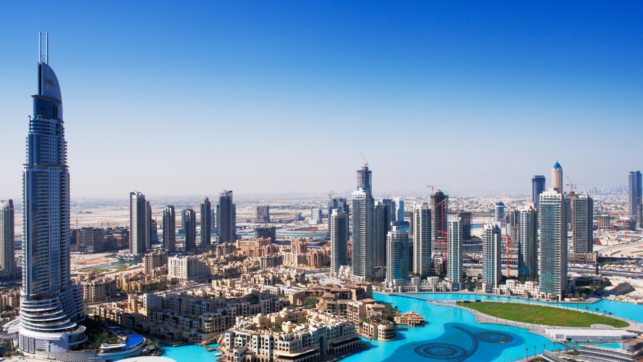 City Skyline During Night Time. Wallpaper in 1280x720 Resolution