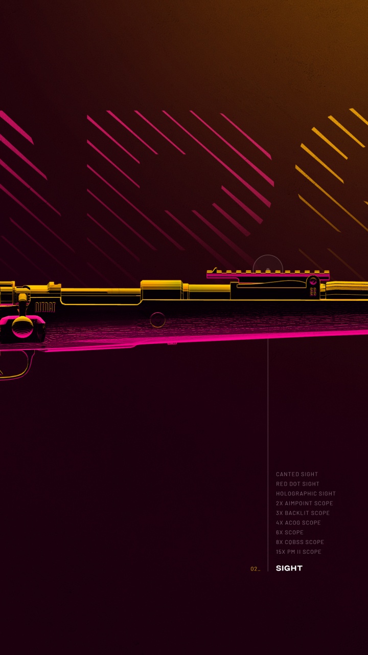 PUBG, PLAYERUNKNOWN'S BATTLEGROUNDS, Carabina 98k, Rojo, Magenta. Wallpaper in 720x1280 Resolution