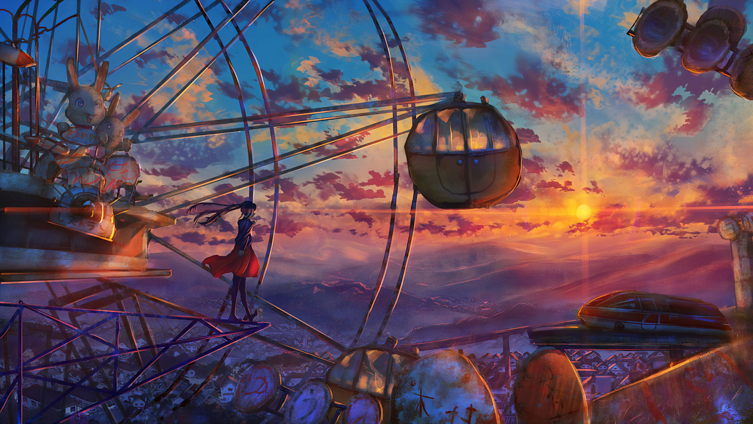 Personnes à Cheval Sur la Balançoire Sous le Ciel Bleu Pendant la Journée. Wallpaper in 2560x1440 Resolution