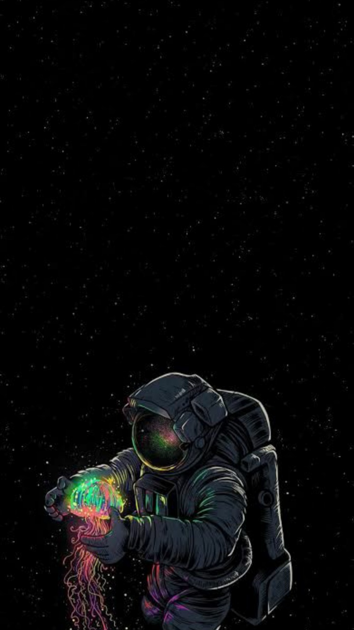 Astronauta, Amoled, Ios, Android, Espacio. Wallpaper in 720x1280 Resolution