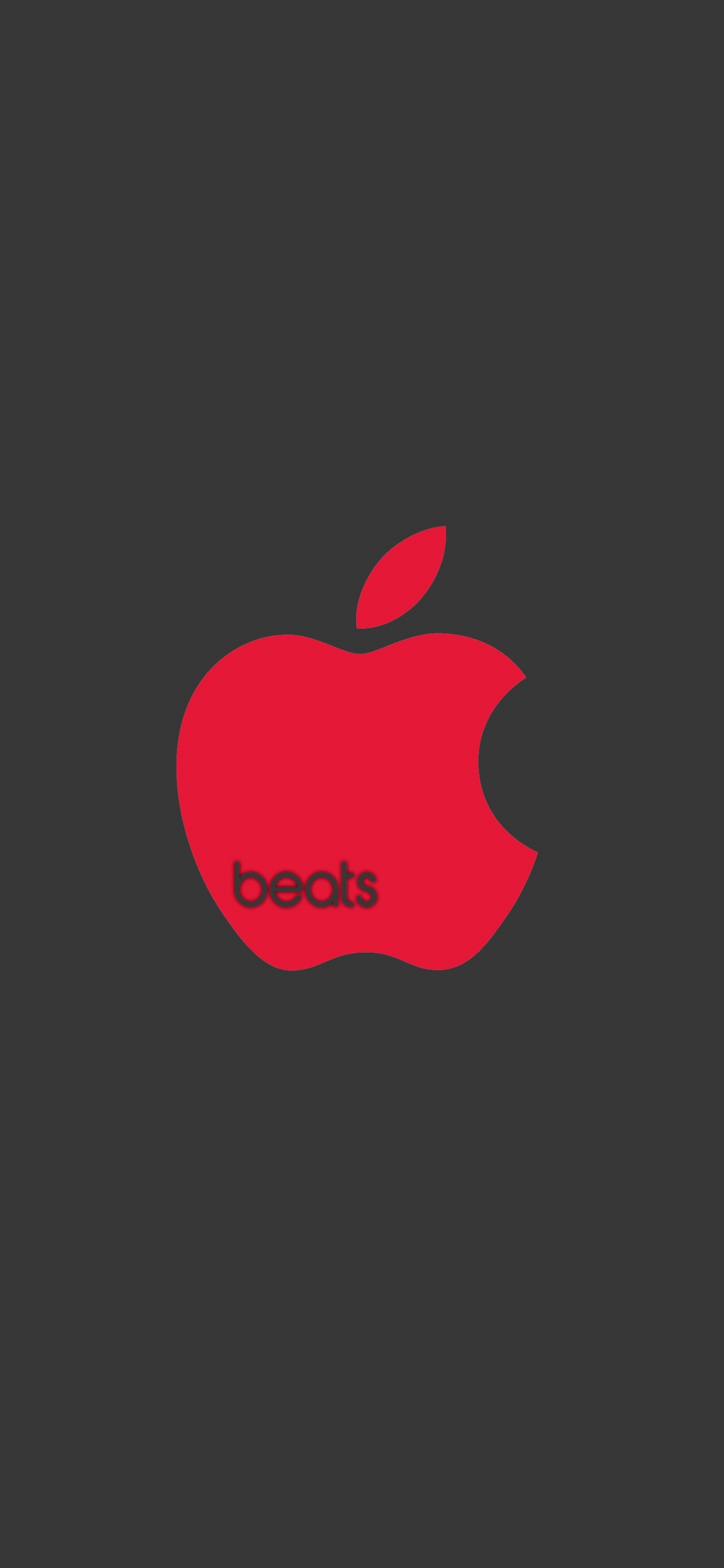 Logo, Beats Electronics, Red, Fruits, Graphique. Wallpaper in 1242x2688 Resolution