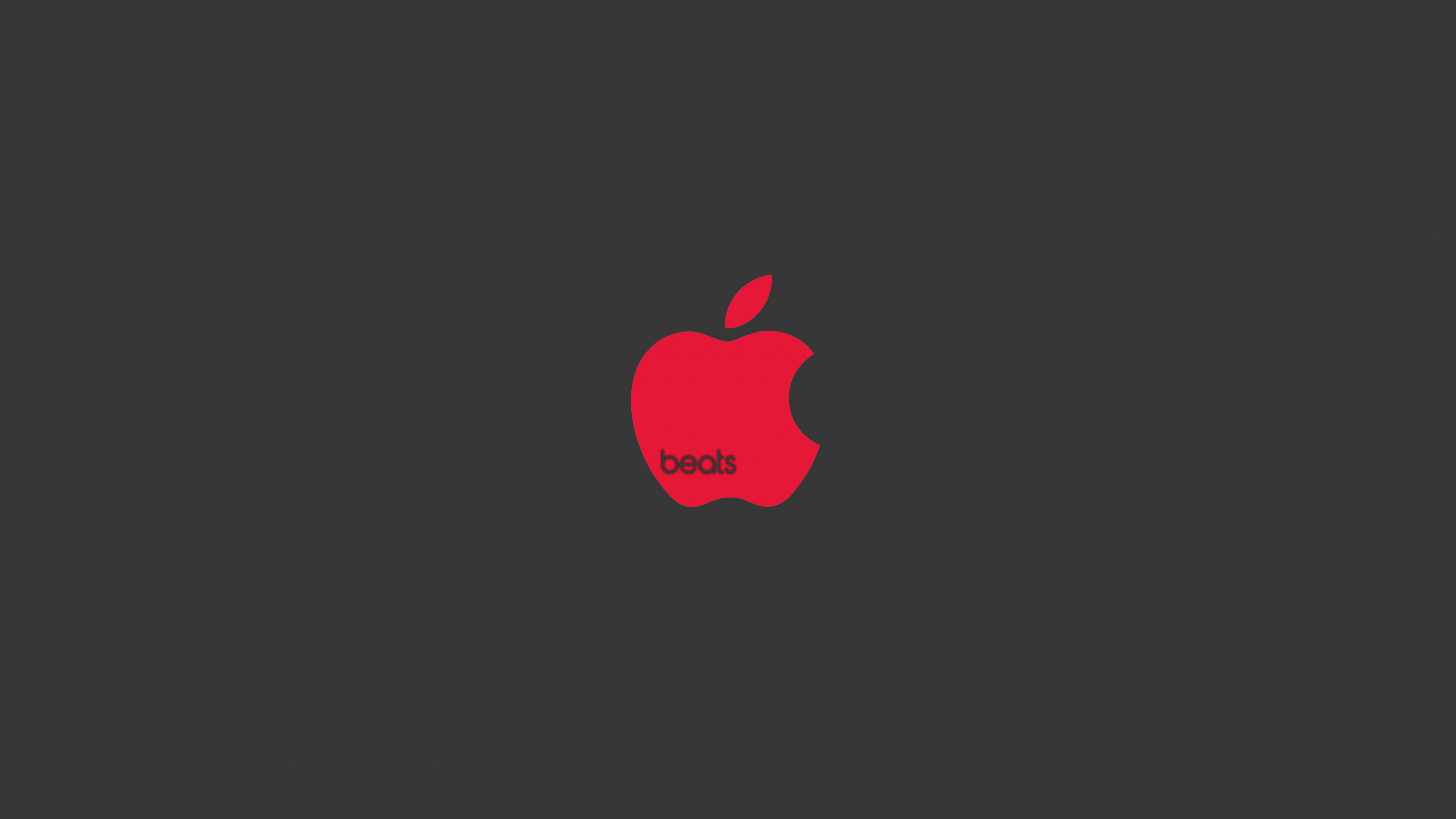 Logo, Beats Electronics, Red, Fruits, Graphique. Wallpaper in 3840x2160 Resolution