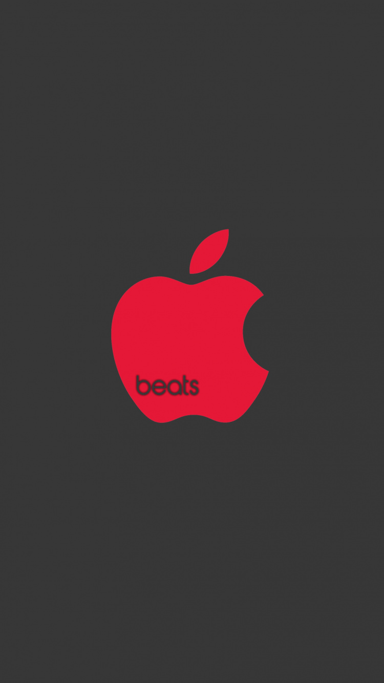 Logo, Beats Electronics, Red, Fruits, Graphique. Wallpaper in 750x1334 Resolution