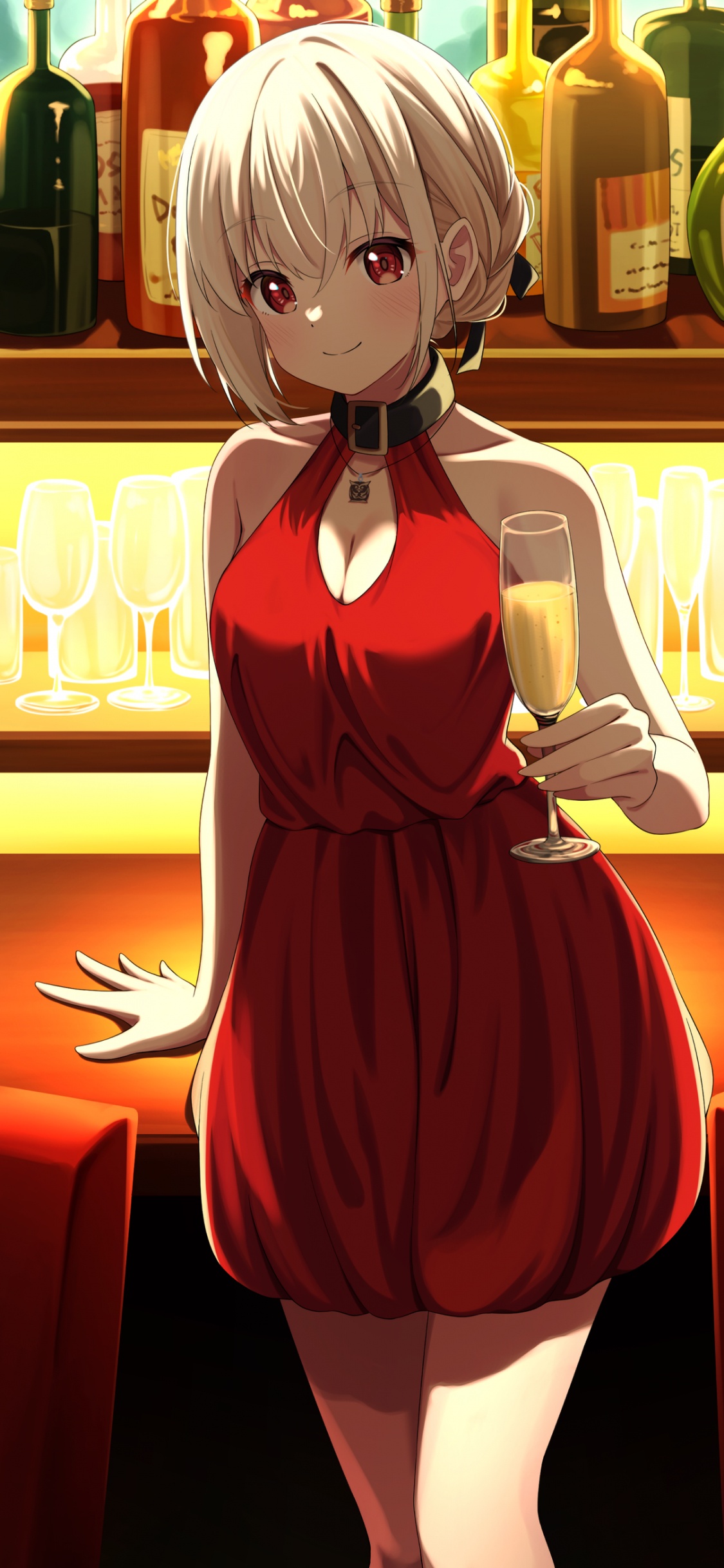 Nishikigi Chisato, Dessin Animé, Cartoon, Illustration, Dessin. Wallpaper in 1125x2436 Resolution