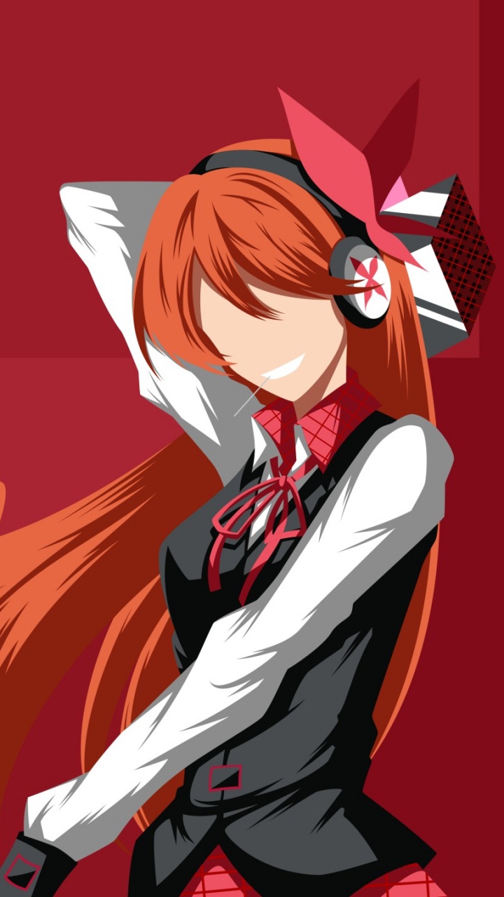 Personnage D'anime Masculin Aux Cheveux Rouges. Wallpaper in 720x1280 Resolution