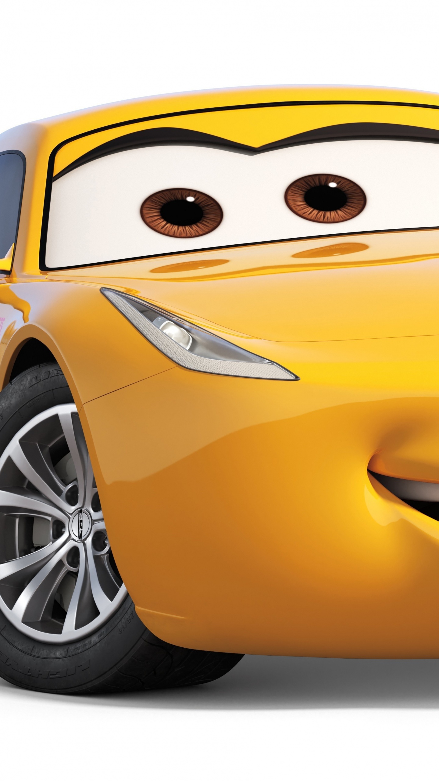 Illustration de Voiture Orange et Noire. Wallpaper in 1440x2560 Resolution