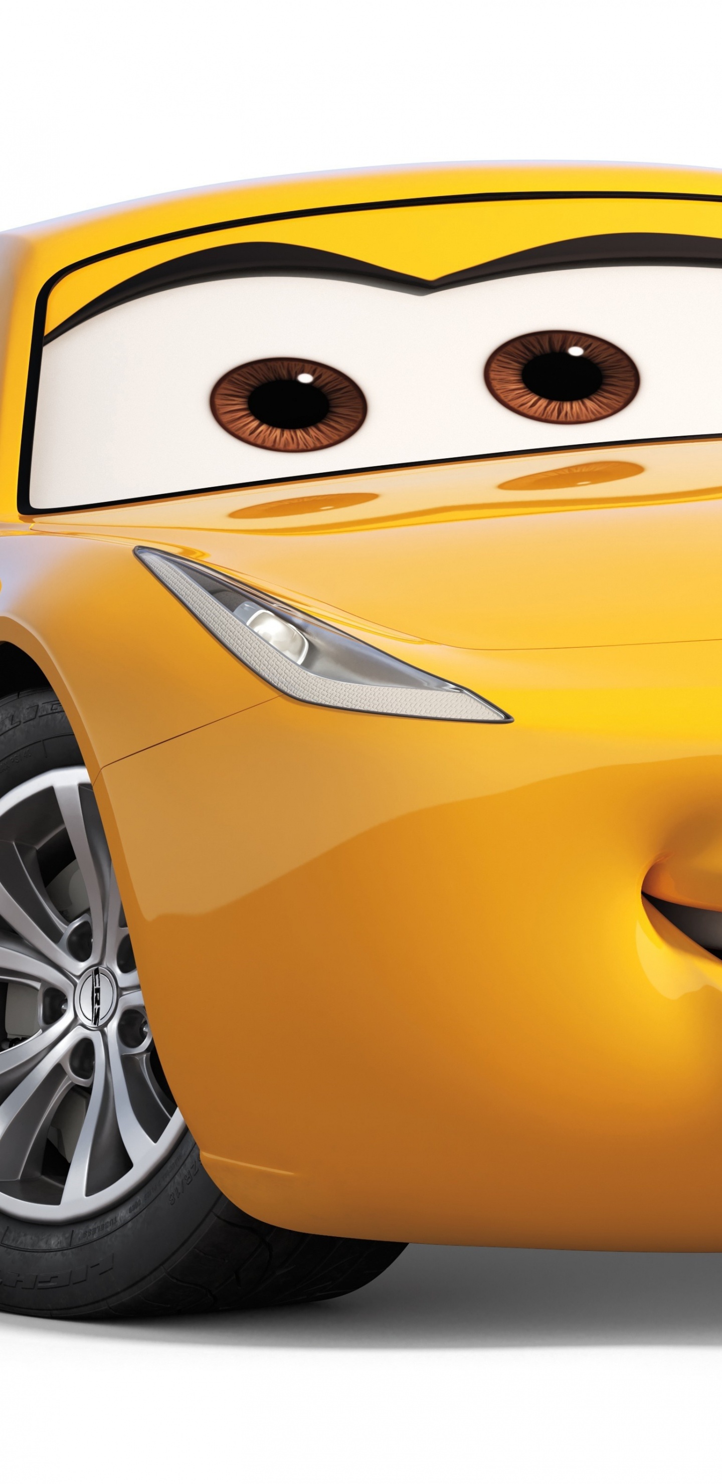 Illustration de Voiture Orange et Noire. Wallpaper in 1440x2960 Resolution