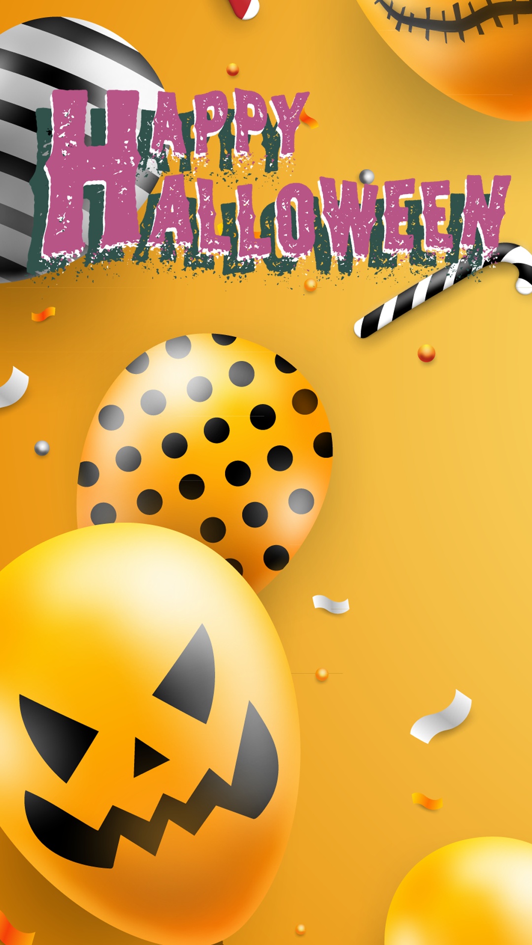 Halloween, Naranja, Cartel, Gráficos Vectoriales, Diseño. Wallpaper in 1080x1920 Resolution