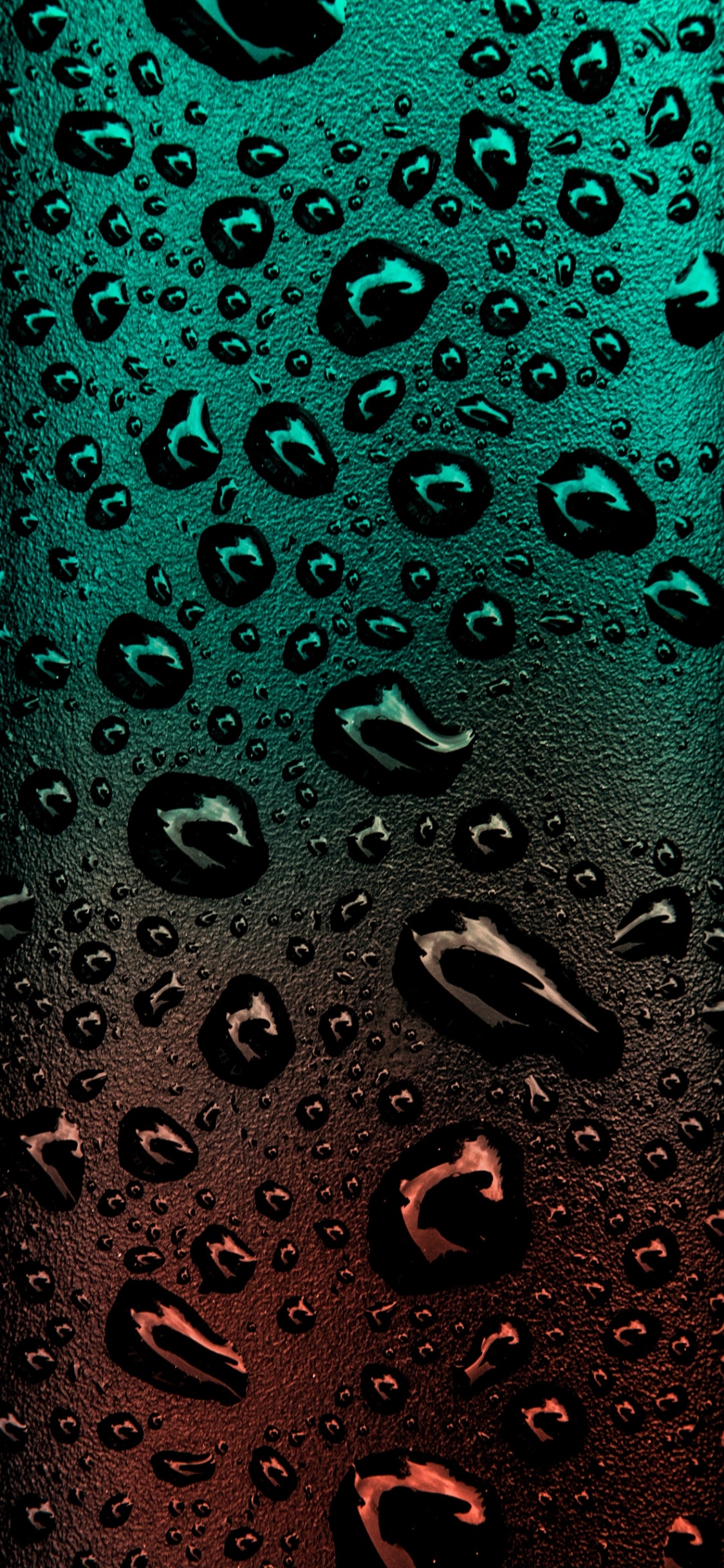 Wassertropfen Auf Glasscheibe. Wallpaper in 1125x2436 Resolution