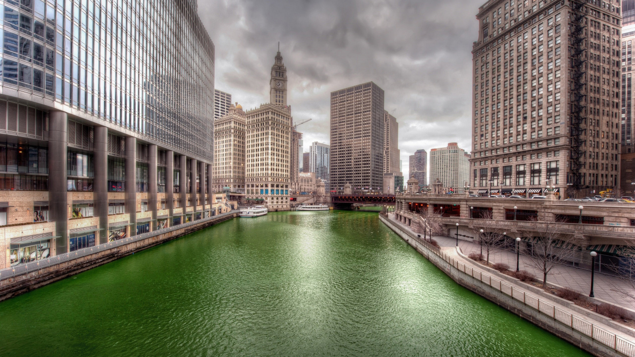 芝加哥, 城市, 城市景观, 大都会, 资本市 壁纸 1280x720 允许