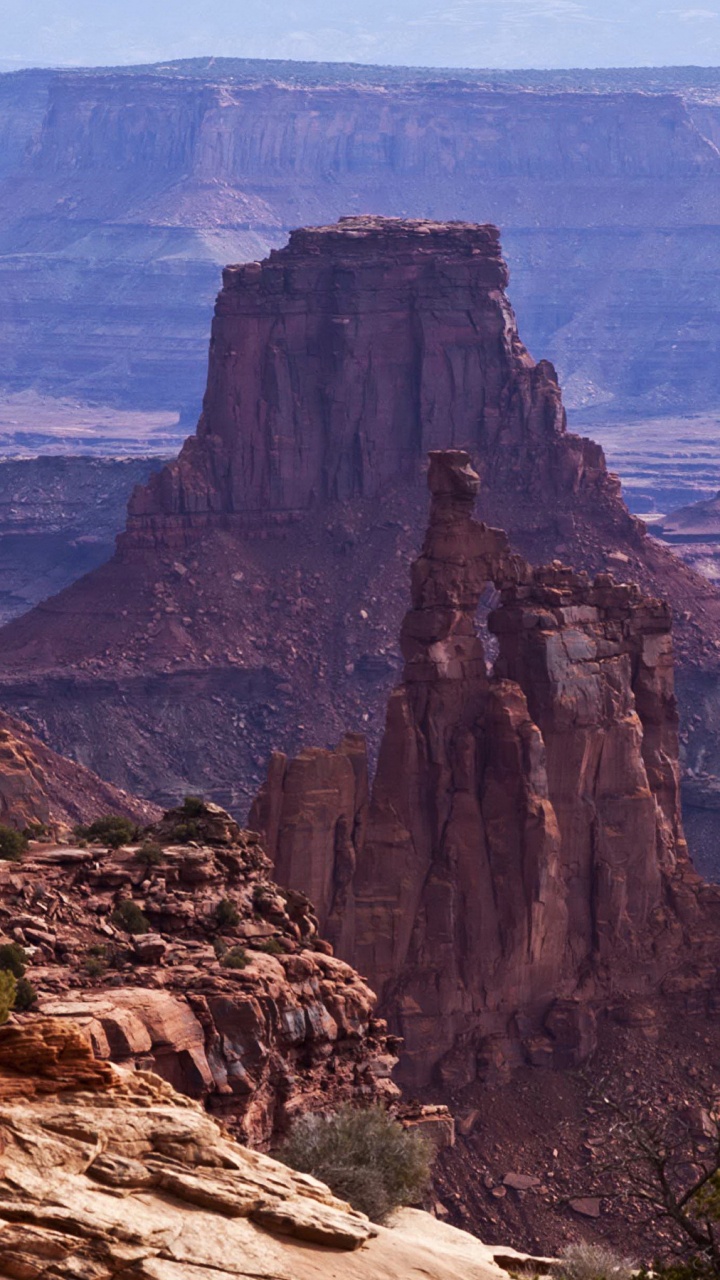 荒地, 梅萨拱, 形成, Butte, 峡谷 壁纸 720x1280 允许