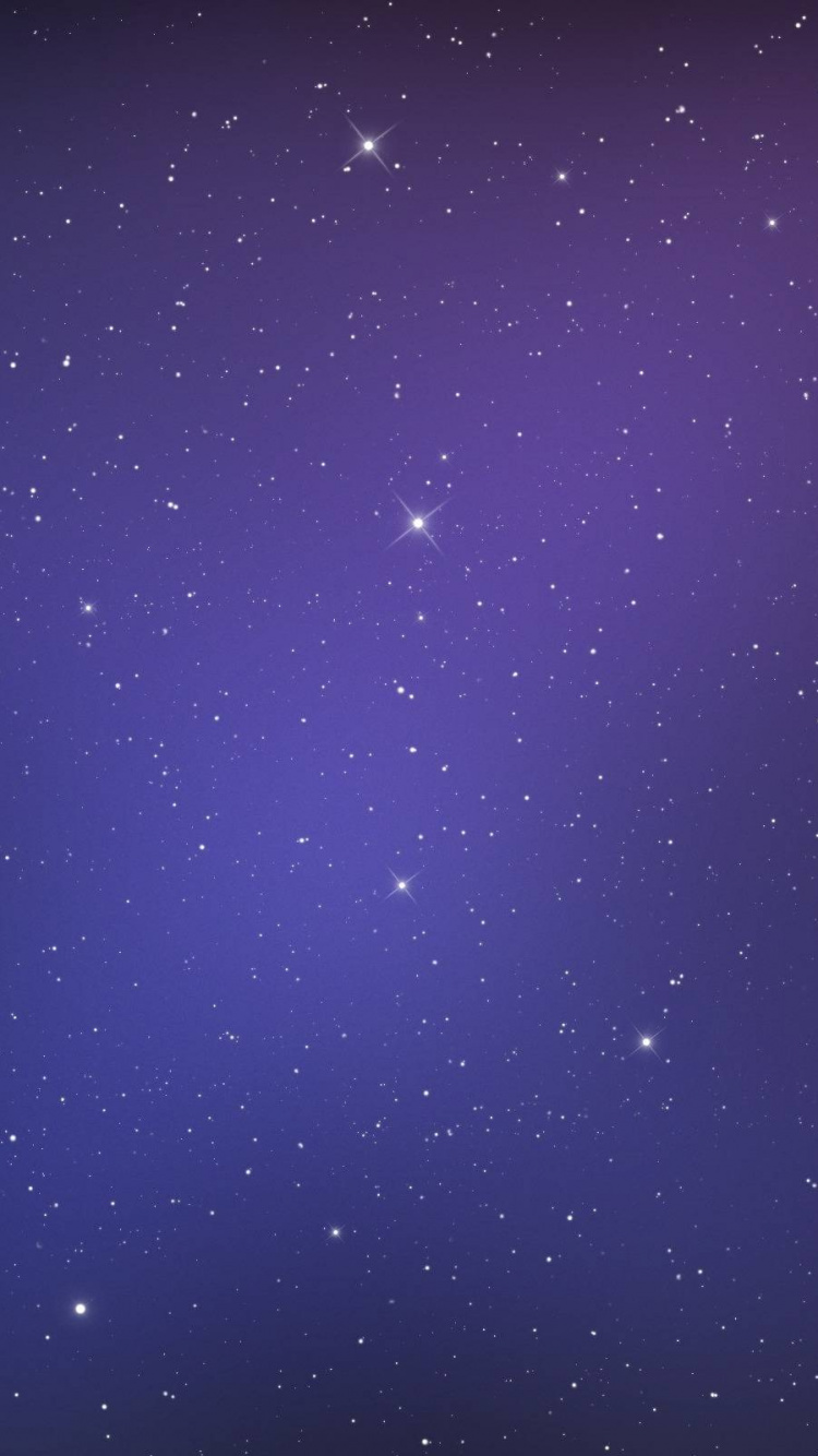 Sterne am Himmel Während Der Nacht. Wallpaper in 750x1334 Resolution