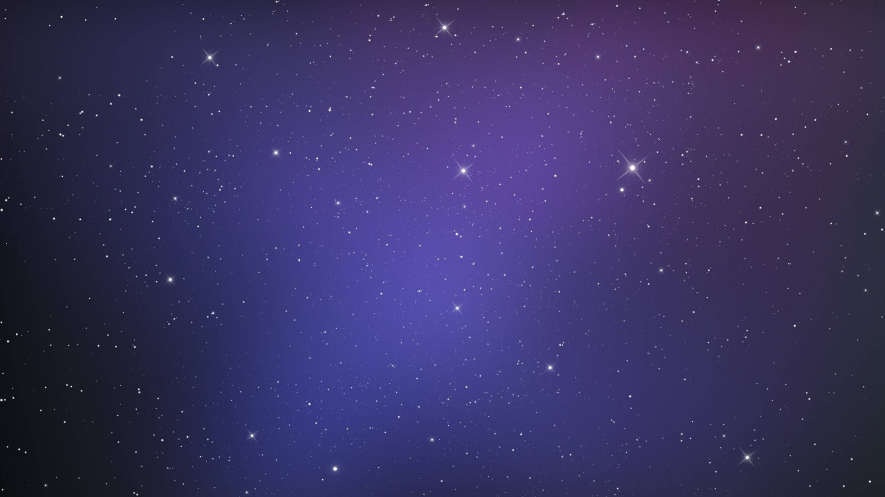 Étoiles Dans le Ciel Pendant la Nuit. Wallpaper in 1280x720 Resolution