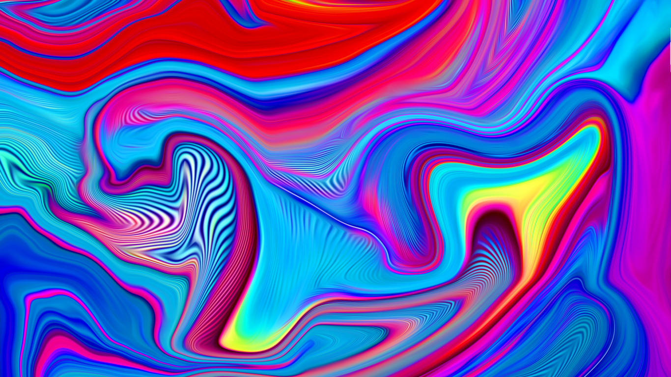 Muster, Kunst, Acrylfarbe, Soundcloud, Azure. Wallpaper in 1366x768 Resolution