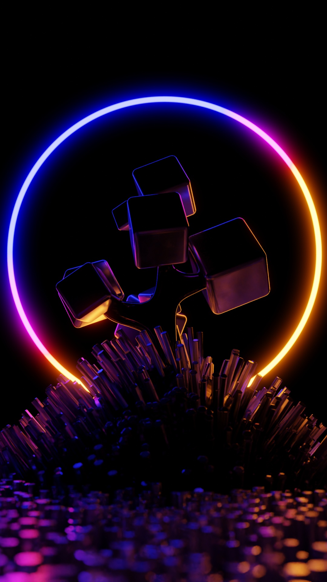 Licht, Wasser, Purpur, Veilchen, Kunst. Wallpaper in 1080x1920 Resolution