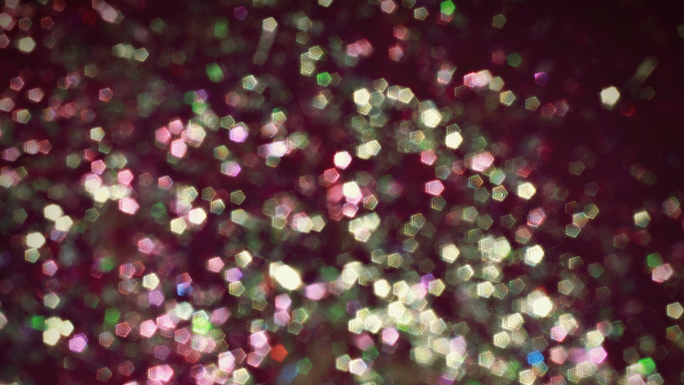Pink and White Bokeh Lights. Wallpaper in 1366x768 Resolution
