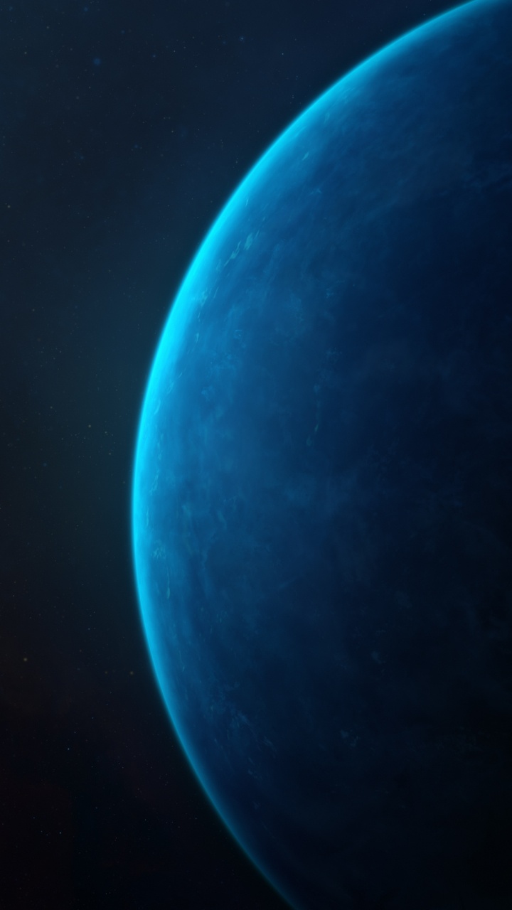 Blauer Mond am Himmel. Wallpaper in 720x1280 Resolution