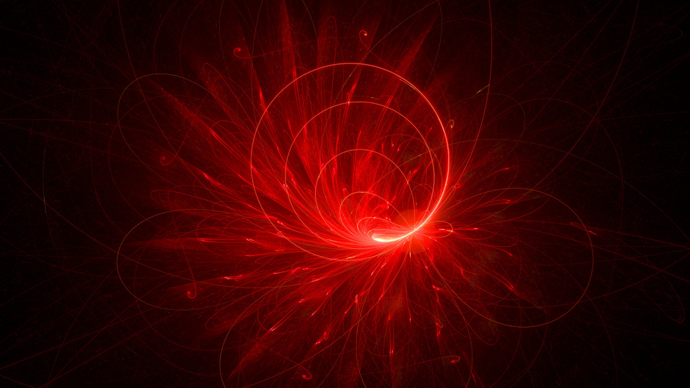 Red Fireworks in The Sky During Nighttime. Wallpaper in 1366x768 Resolution