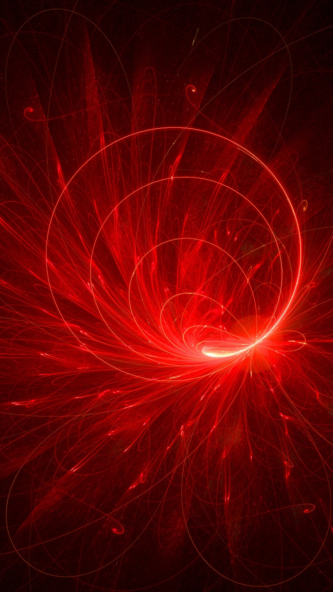 Rotes Feuerwerk am Himmel Während Der Nacht. Wallpaper in 1080x1920 Resolution