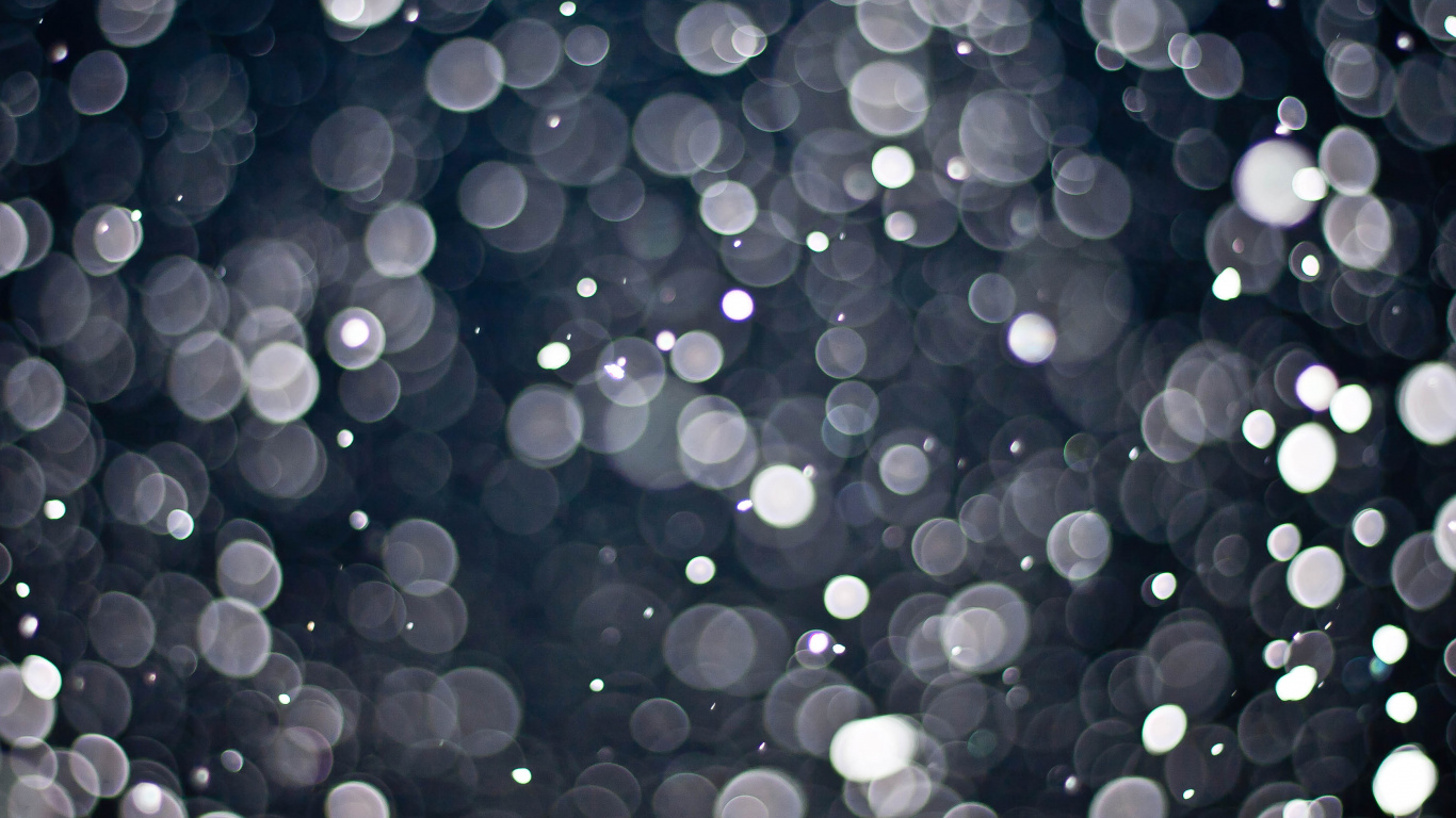 Luces Bokeh Blancas y Negras. Wallpaper in 1366x768 Resolution