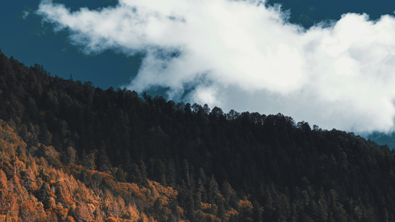 Cloud, Bergigen Landschaftsformen, Wildnis, Boden, Hill. Wallpaper in 1280x720 Resolution