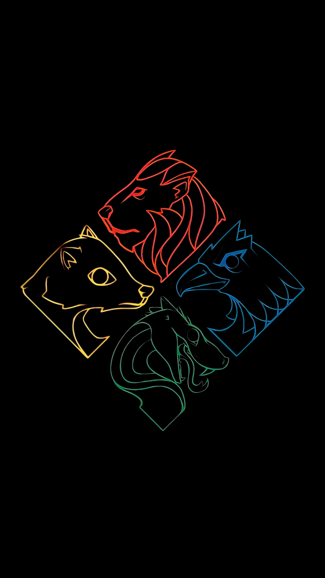 amoled, minimalist phone, felidae, symbol, snout