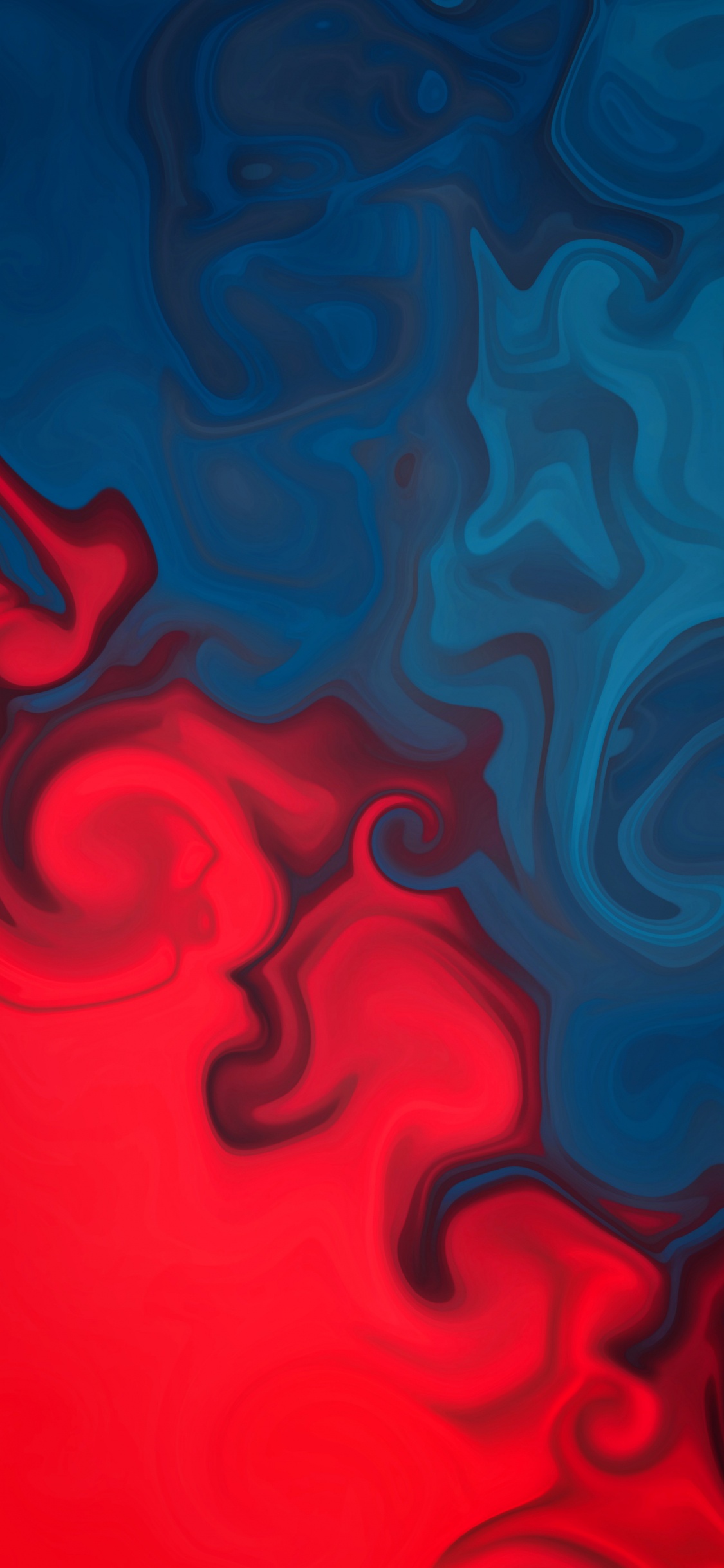 Blue, Azure, Liquid, Fluid, Pink. Wallpaper in 1125x2436 Resolution