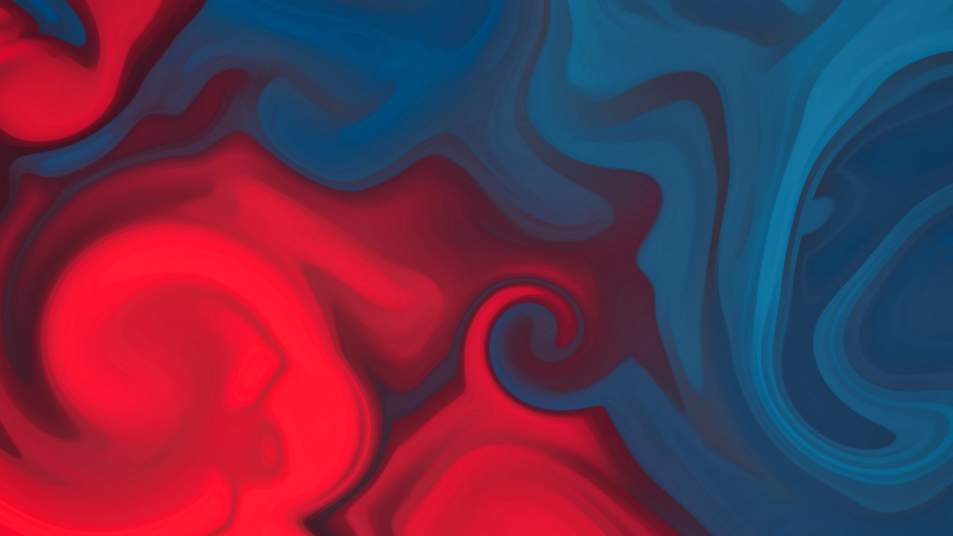 Blue, Azure, Liquid, Fluid, Pink. Wallpaper in 1366x768 Resolution