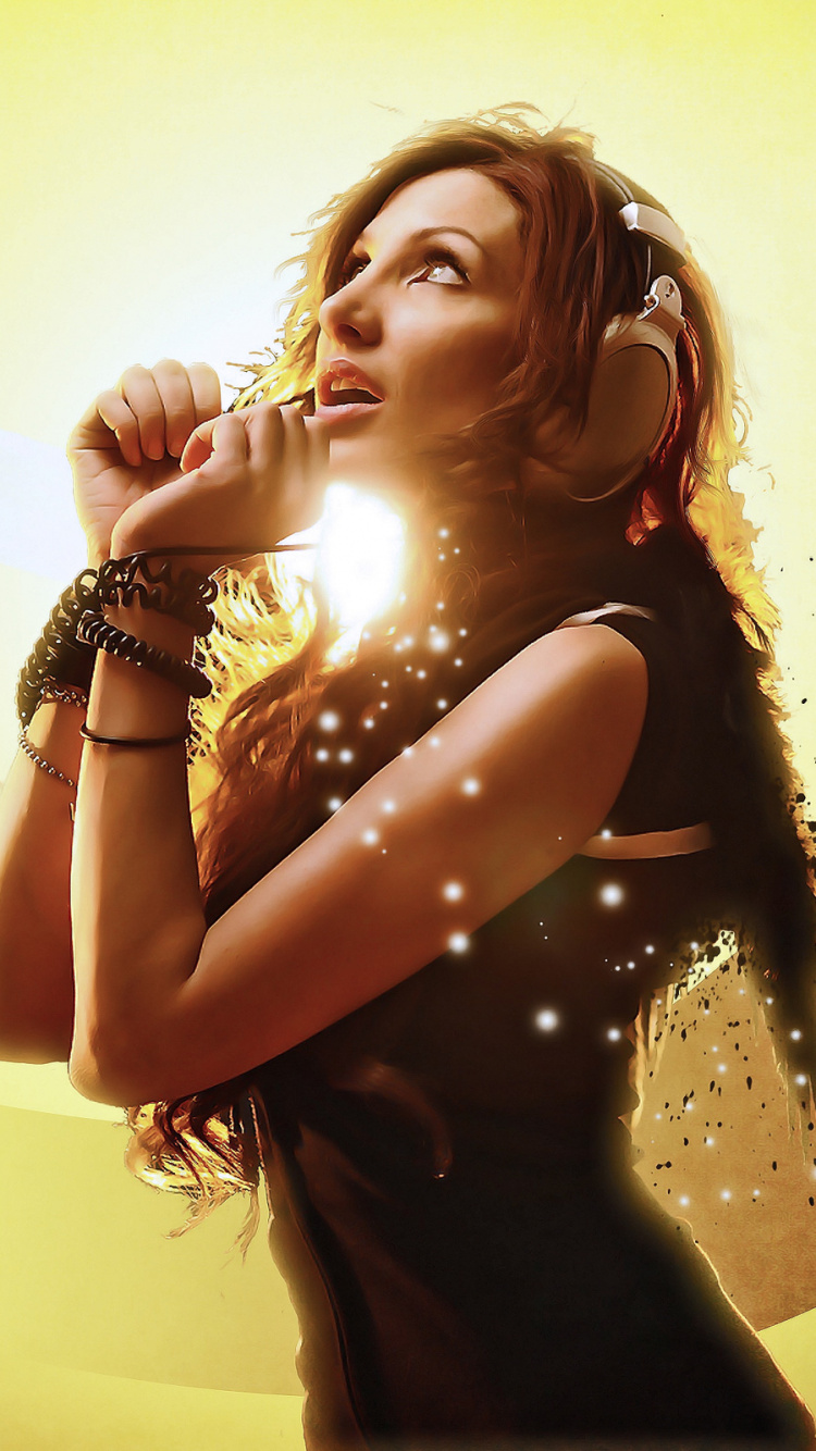 Yellow, Creative Arts, Art, Happiness, Music. Wallpaper in 750x1334 Resolution