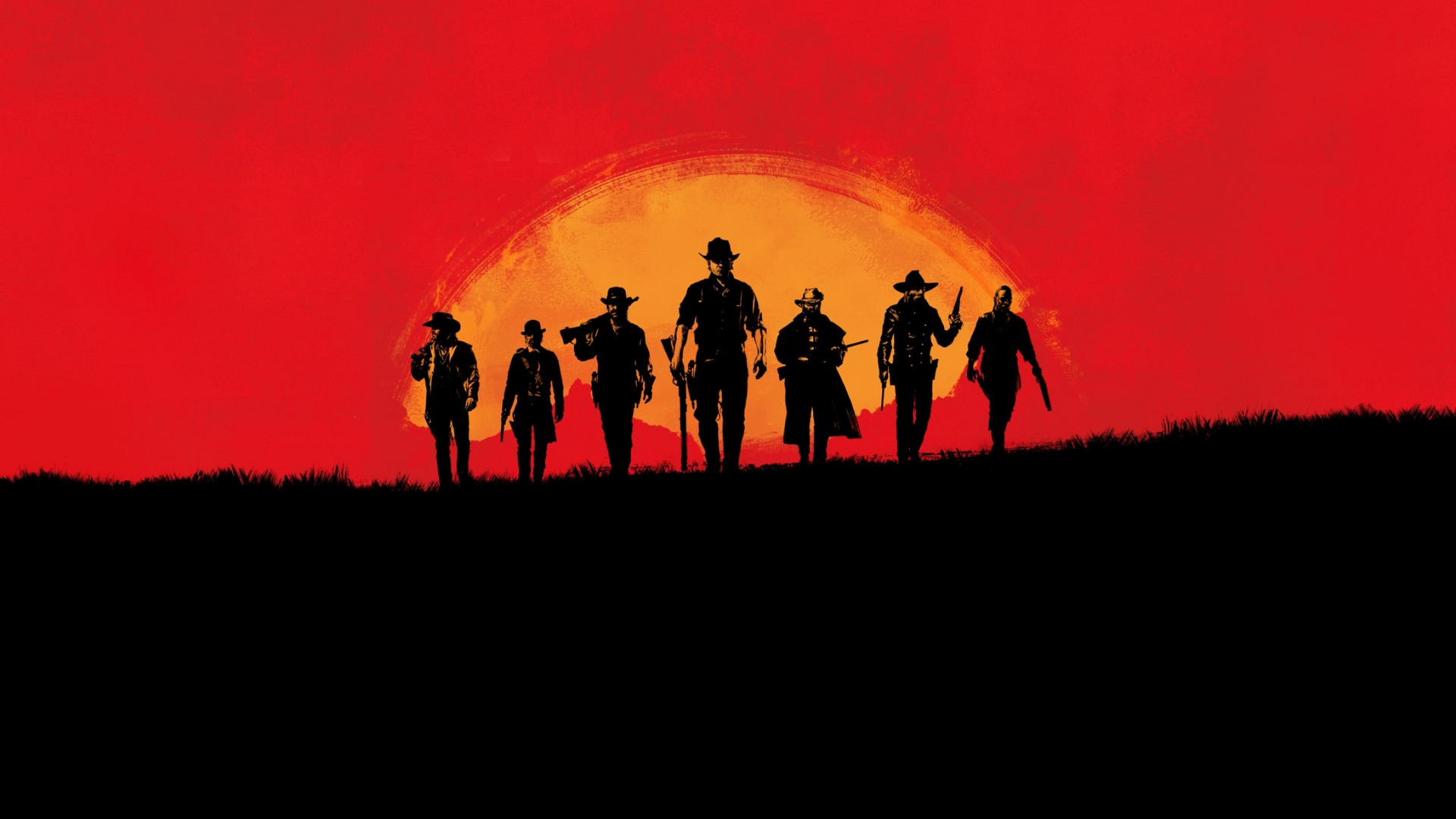 Silhouette of People Standing on Grass Field During Daytime. Wallpaper in 1920x1080 Resolution