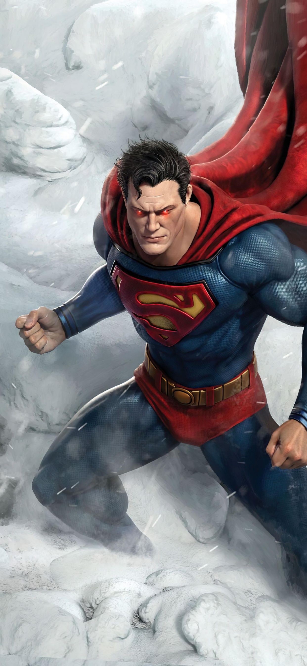 Übermensch-Kunst, Superman, Wonder Woman, Kunst, Superhelden. Wallpaper in 1242x2688 Resolution