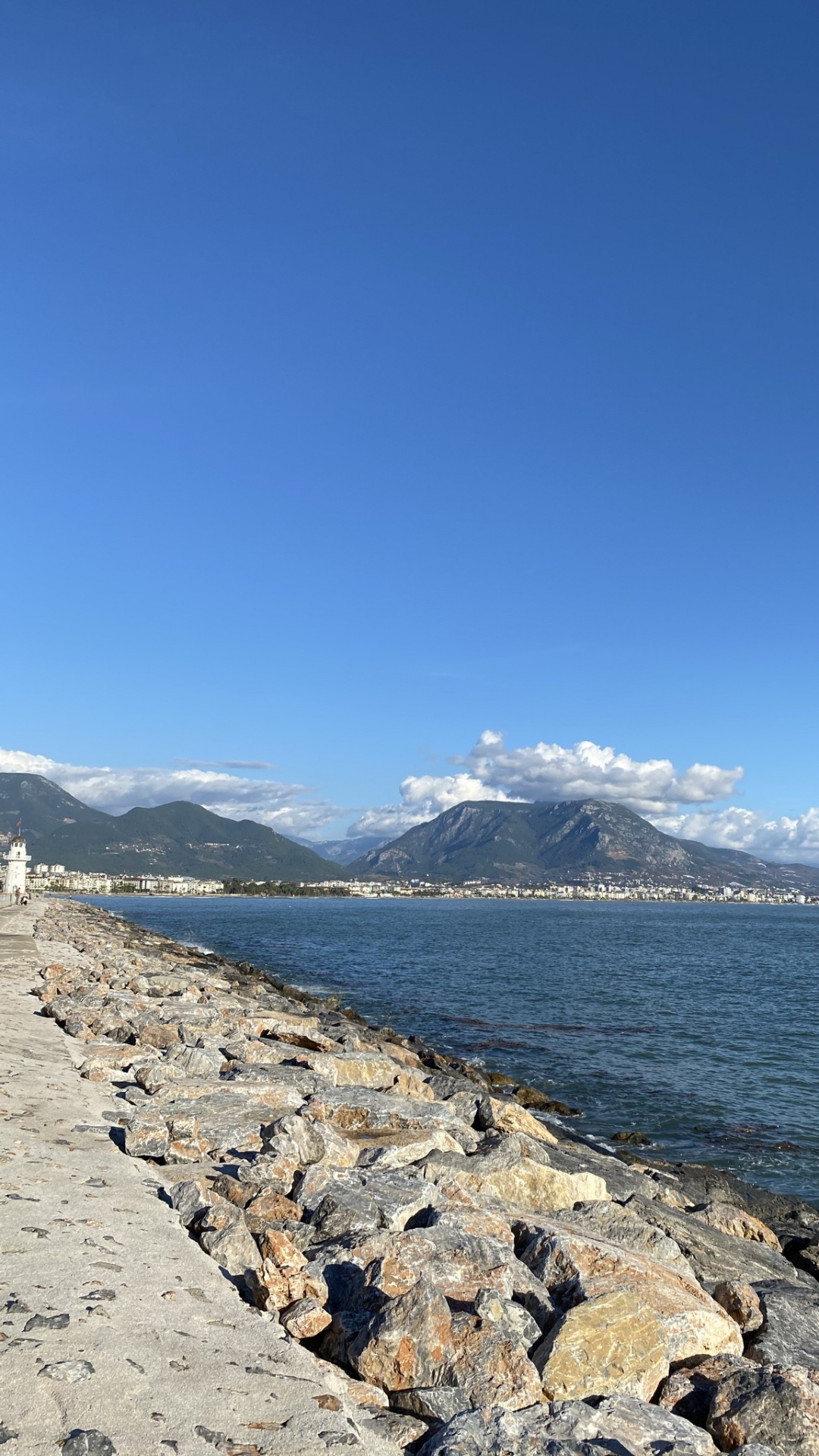 Alanya Leuchtturm, Wasser, Cloud, Hochland, Bank. Wallpaper in 1080x1920 Resolution