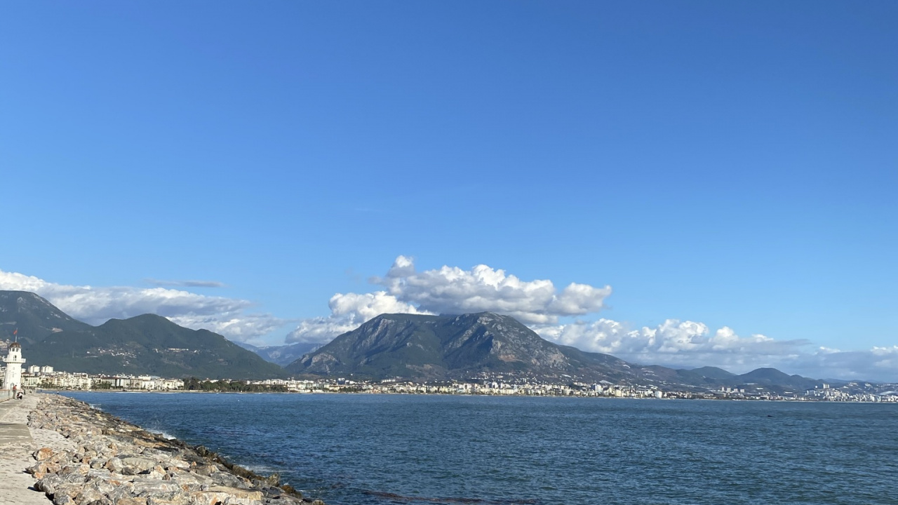 Faro de Alanya, Agua, Montaña, Highland. Wallpaper in 1280x720 Resolution